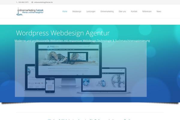 Impreza theme site design template sample