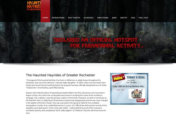 hauntedhayridesrochester.com site used Tour Package v1.01