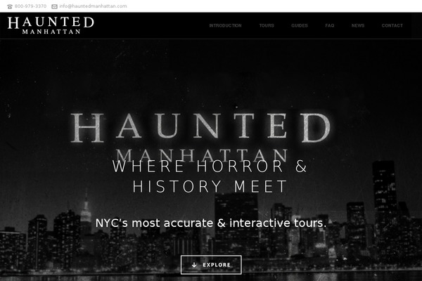 hauntedmanhattan.com site used Hauntedmanhattan