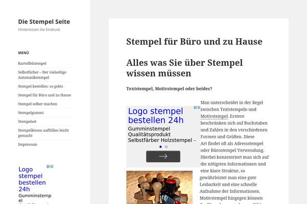 WordPress website example screenshot