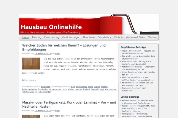 hausbau-onlinehilfe.de site used Hausbau