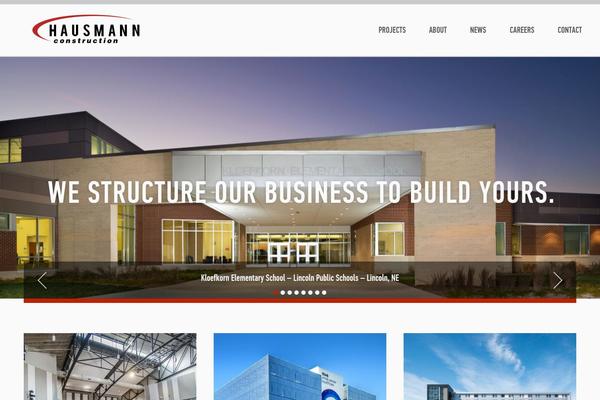 Hausmann theme site design template sample