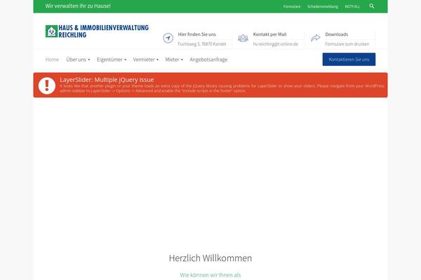 hausverwaltung-reichling.de site used Fintech