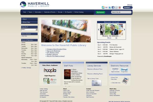 haverhill theme websites examples