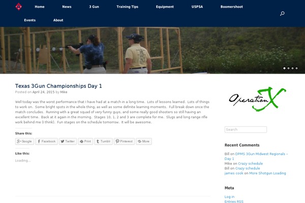 Vantage theme site design template sample