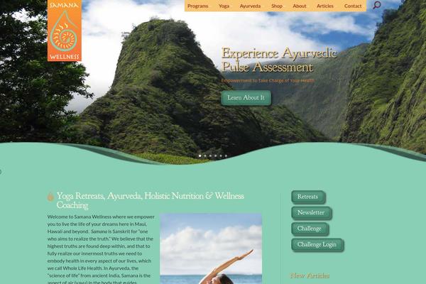hawaii-yoga-retreats.com site used Samana