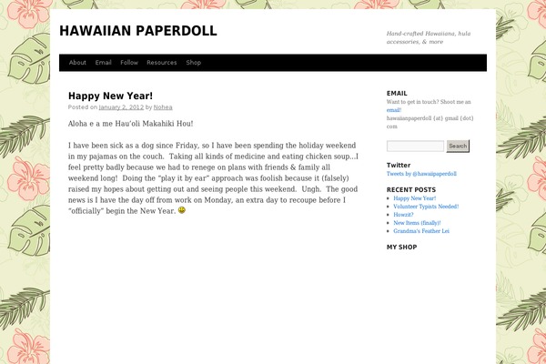 Twenty Ten theme site design template sample