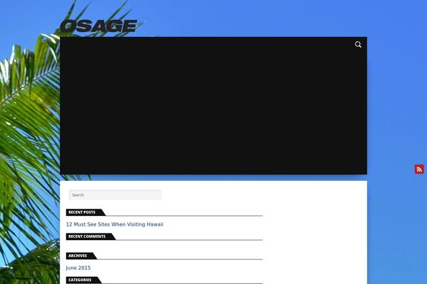 Osage theme site design template sample