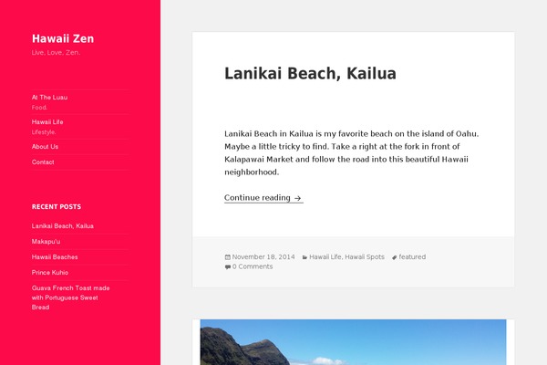 WordPress website example screenshot
