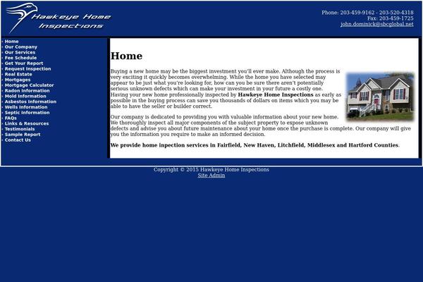 hawkeye-homeinspections.com site used Hawk