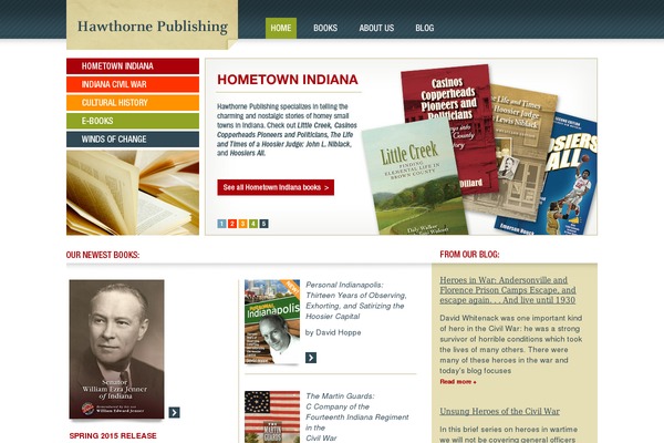 Hawthorne theme site design template sample