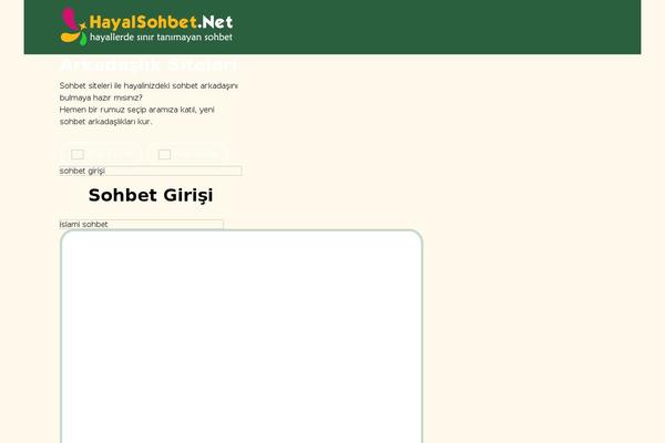 hayalsohbet.net site used Hallo