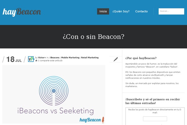 haybeacon.marketing site used Wp-explosion