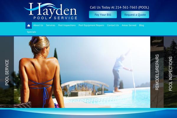 Hayden theme site design template sample