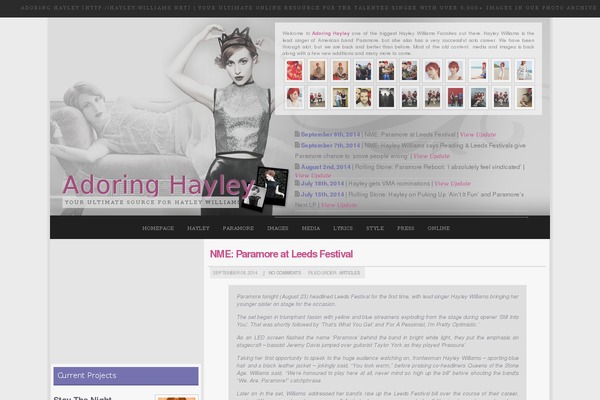 hayley-williams.net site used Premade2