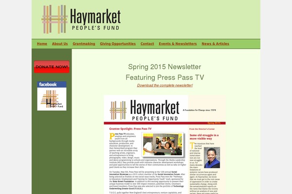 haymarket.org site used Haymarket