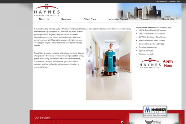 haynesservices.com site used Marsden-v2