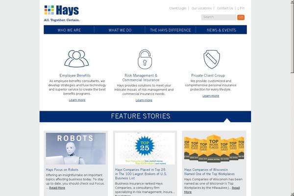 hays theme websites examples