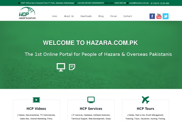 hazara.com.pk site used Buzz