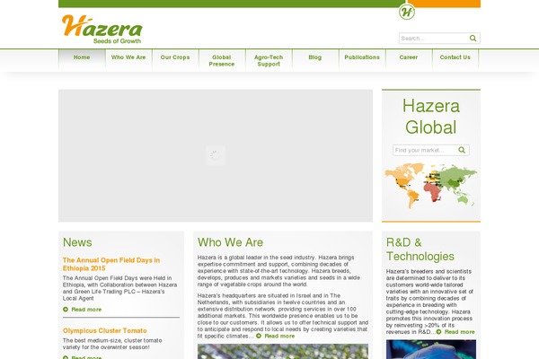 hazera.com site used Hazera