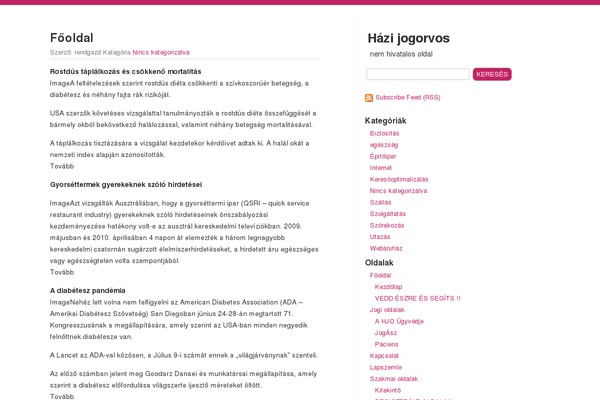 hazijogorvos.hu site used Bloggist