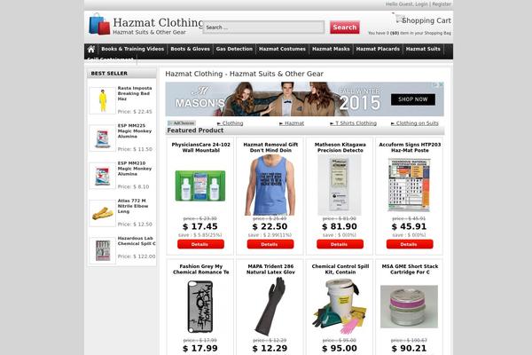 hazmatclothing.com site used Storewp