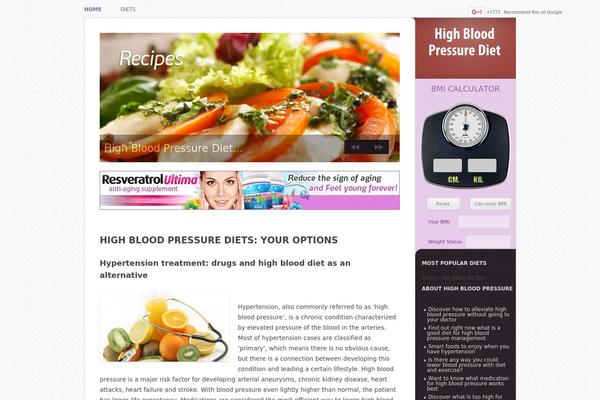 hbp-diet.com site used Weight
