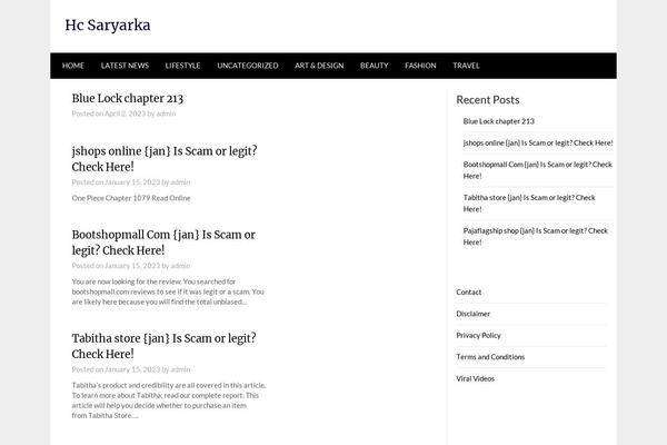 NewsPaperly theme site design template sample