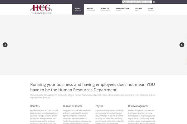 Hcc theme site design template sample