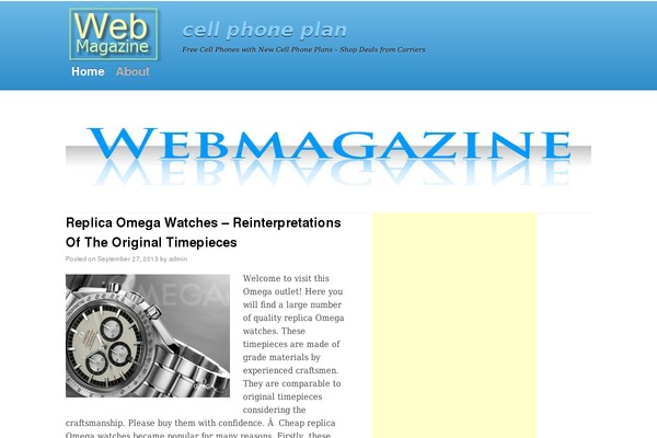 hcellphone.com site used webmagazine