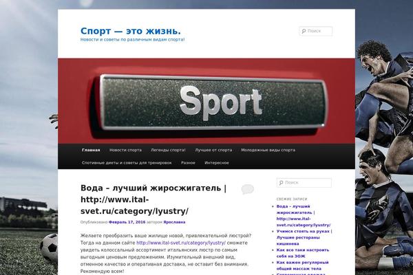 Twenty Eleven theme site design template sample