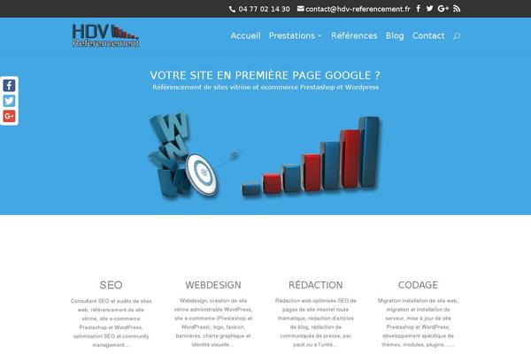 hdv-referencement.fr site used Divi