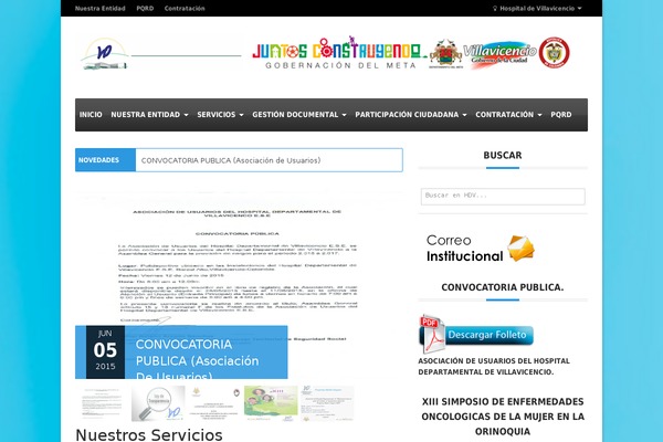 hdv.gov.co site used Hospitalvillavicencio