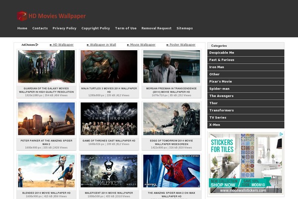 Wallpresss theme site design template sample