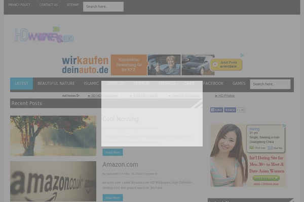 Flat theme site design template sample