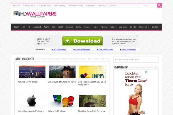 wallphoto theme websites examples