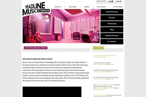 headlinemusicstudios.com site used Headline