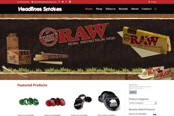 Divi theme site design template sample