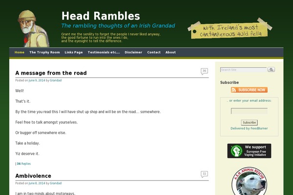 WordPress website example screenshot