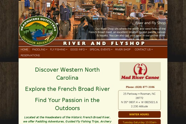headwatersoutfitters.com site used Bbd-divi-child
