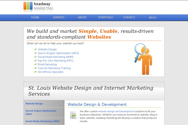 headwaymarketing.com site used Headway_8.2009