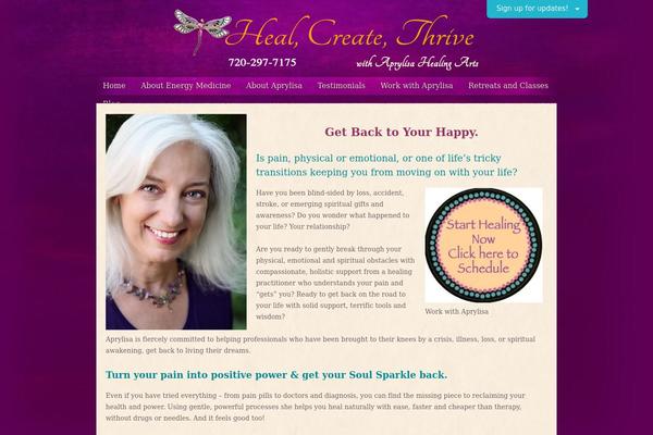 healcreatethrive.com site used Aprylisa