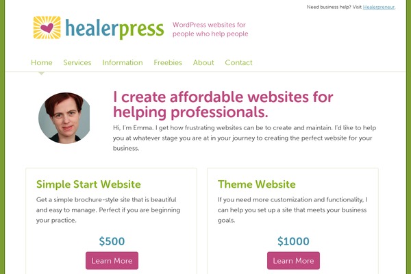 healerpress.com site used Larklabs