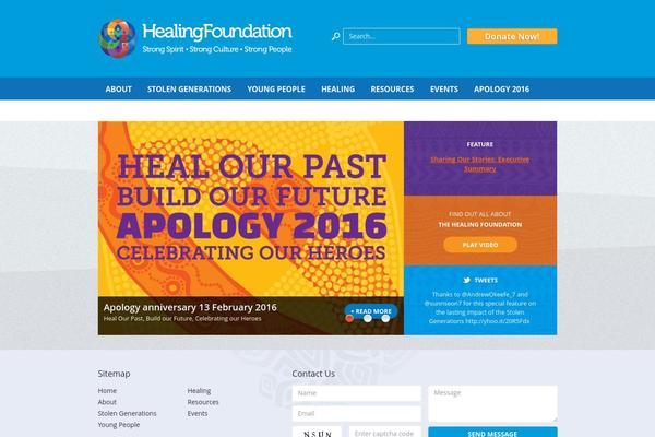 Healing theme site design template sample