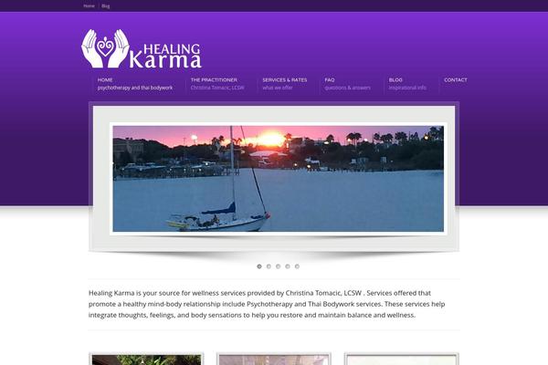 Karma theme site design template sample