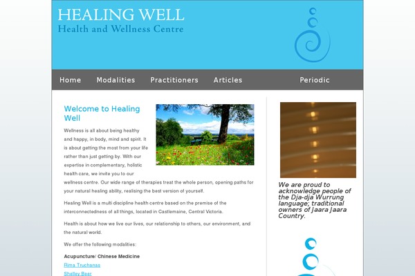 healingwell.com.au site used Healingwell