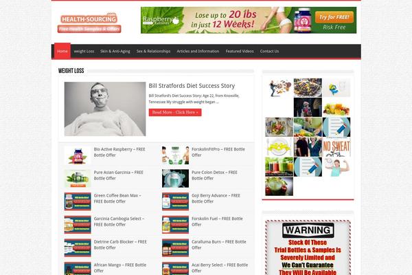 Sahifa theme site design template sample