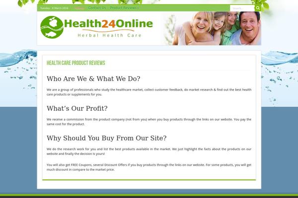 WordPress website example screenshot