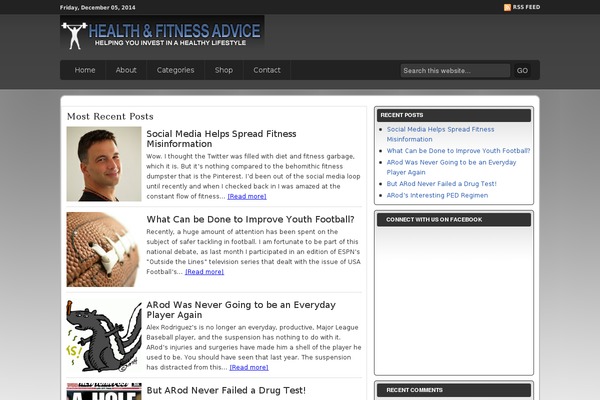 healthandfitnessadvice.com site used Streamline_21