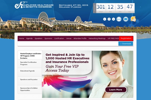 healthcareconference.com site used Ehcc